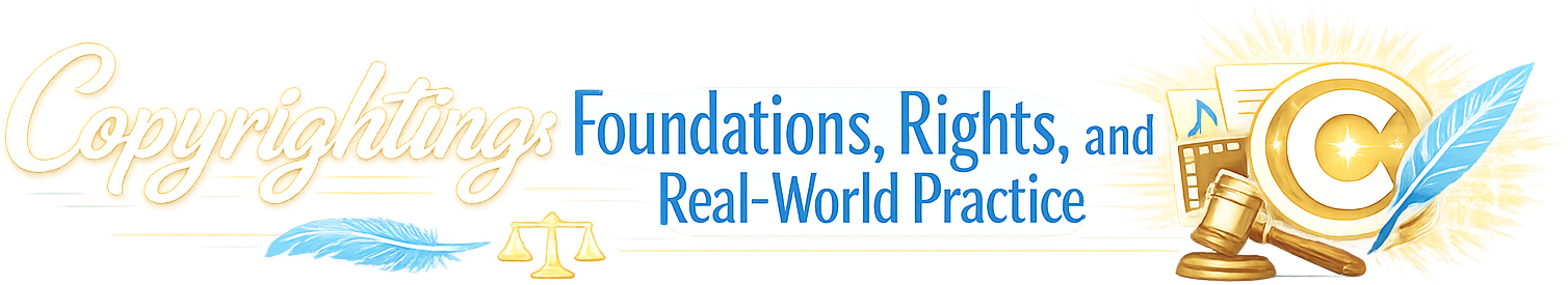 Copyrighting: Foundations, Rights, and Real-World Practice logo