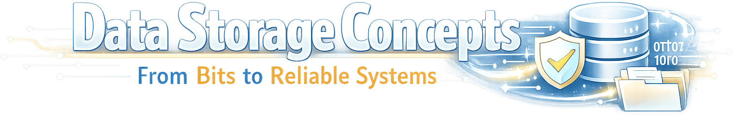 Data Storage Concepts: From Bits to Reliable Systems logo