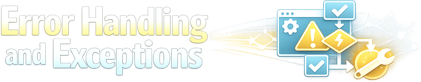 Error Handling and Exceptions logo