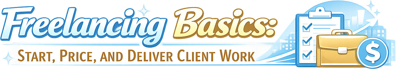 Freelancing Basics: Start, Price, and Deliver Client Work logo