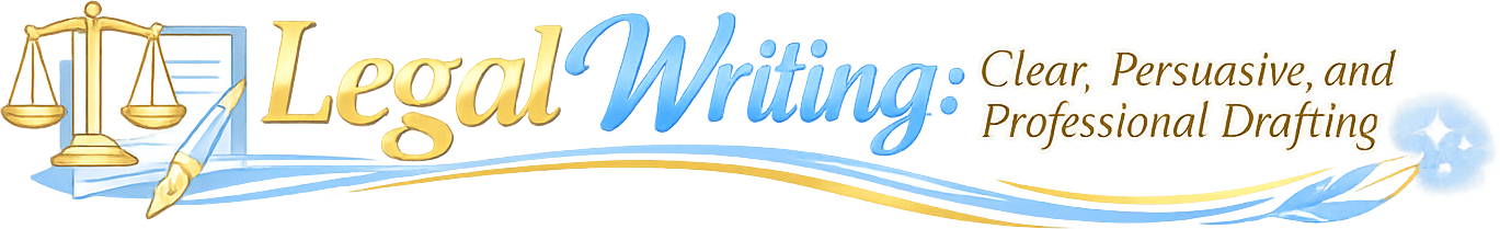 Legal Writing: Clear, Persuasive, and Professional Drafting logo