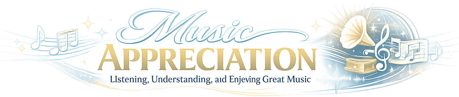 Music Appreciation: Listening, Understanding, and Enjoying Great Music logo