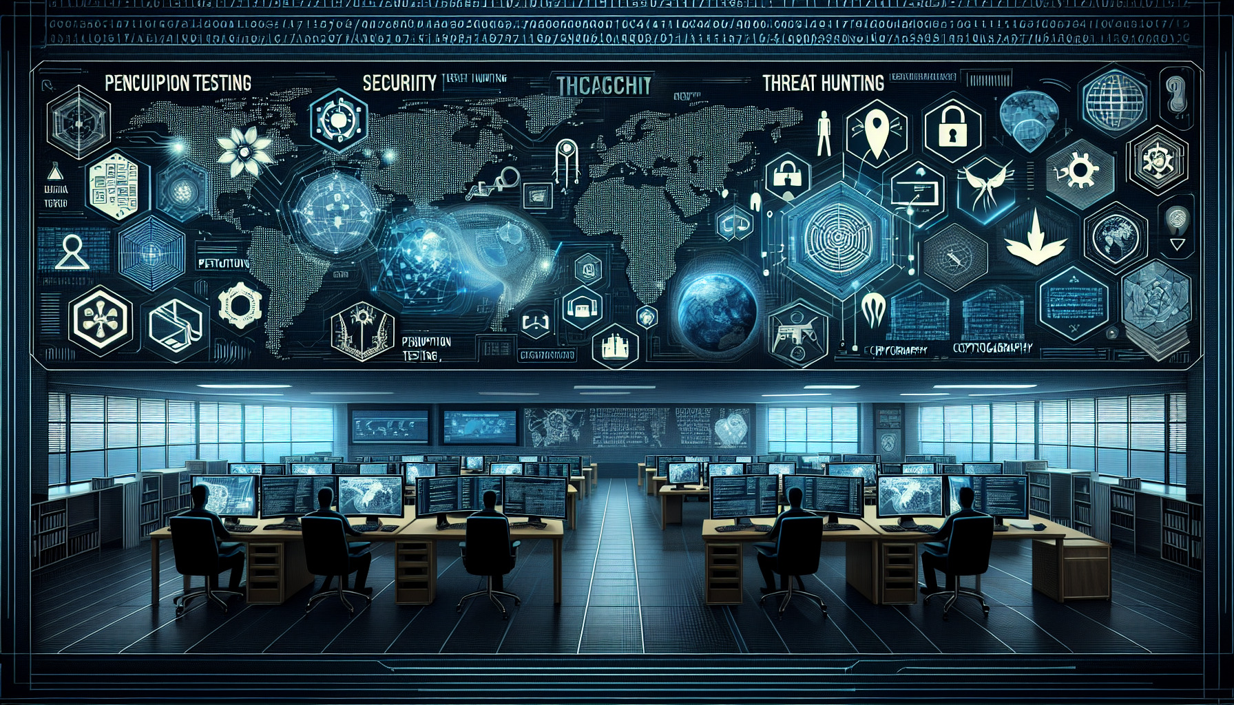 Penetration Testing, Threat Hunting, and Cryptography