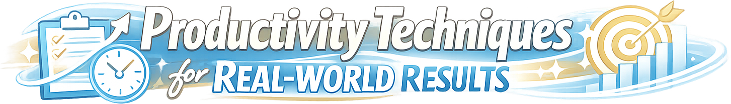 Productivity Techniques for Real-World Results logo