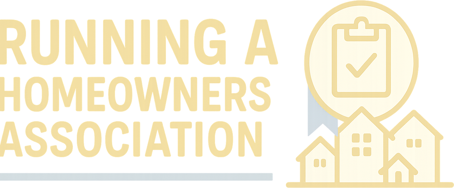 Running a Homeowners Association logo