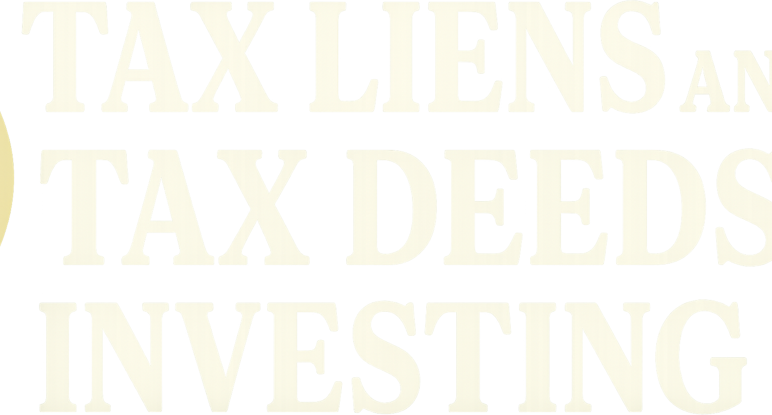 Tax Liens and Tax Deeds Investing logo