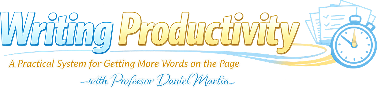 Writing Productivity: A Practical System for Getting More Words on the Page logo